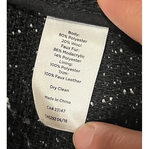 Talbots Removable Faux Fur-Trim Collar Longline Boucle Vest, Women's Size 1X‎ - Picture 6 of 11